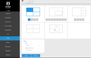 Spider Video Encoder Switcher Display Template