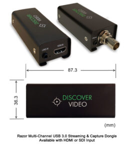 Captiva Razor Media USB Connector Dimensions